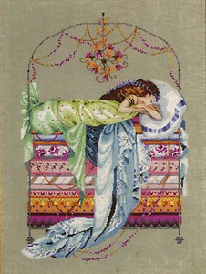 Cross Stitch Chart / Pattern ~ Mirabilia Elegant Sleeping Princess #MD123 - Picture 1 of 3
