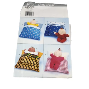 Butterick patrón artesanal 3973 muñeca de dos caras con almohada de buenas noches sin cortar - Imagen 1 de 2