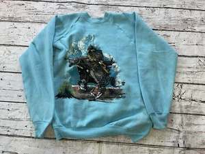 Vintage Mitchell Moore 1991 Sweatshirt Native American Indian Cowboy sz XL USA - Picture 1 of 9