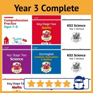 Jahrgang 3 Komplettpaket | Englisch Mathematik & Naturwissenschaften | 15x Bücher mit Antworten CGP NEU - Bild 1 von 12