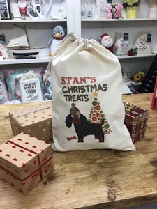 Bolsa de golosinas personalizada para perro Santa Saco - Cackapoo - Diseño Stan - Imagen 1 de 1