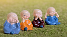 4 Monk Child Buddhas Statue || 3 Inch high II statue for Home & Office Decor
