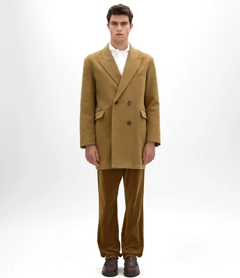 Abrigo Aspesi F/W 24-25 'Fustiano' Camel Tostado Cepillado Moleskin Algodón Abrigo L Nuevo Foto 1 de 4