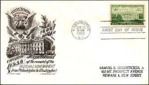 Scott 990 3 Cents Executive Branch Staehle Black FDC Typed Address Planty 990-7 - Picture 1 of 2