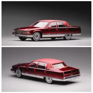 GOC 1:64 Cadillac Fleetwood 1993 Metallic Red in box - Picture 1 of 7