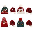 Hat Scarf For Kids Boys And Girls Christmas Hat Scarf Set With Fringe 3-10 Kid