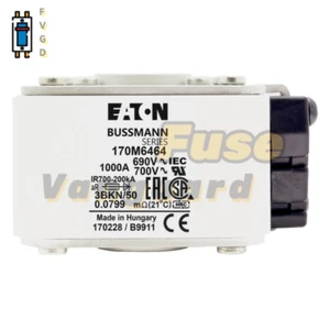 Fusible Eaton Bussmann 170M6464 1000A 690V 1 pieza - Imagen 1 de 5