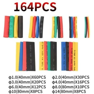 Kit de manguito de cable tubo termorretráctil aislado 164 piezas - Imagen 1 de 12