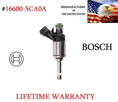 OEM BOSCH Single Fuel Injector 16-21 INFINITI Q50 Q60 3.0L V6 TURBO #16600-5CA0A Foto 1 de 3