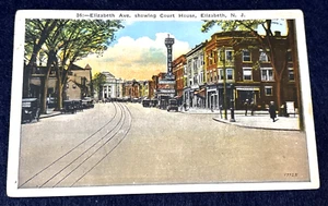1926 Elizabeth NJ New Jersey ~ Elizabeth Ave. showing Court House - Picture 1 of 2