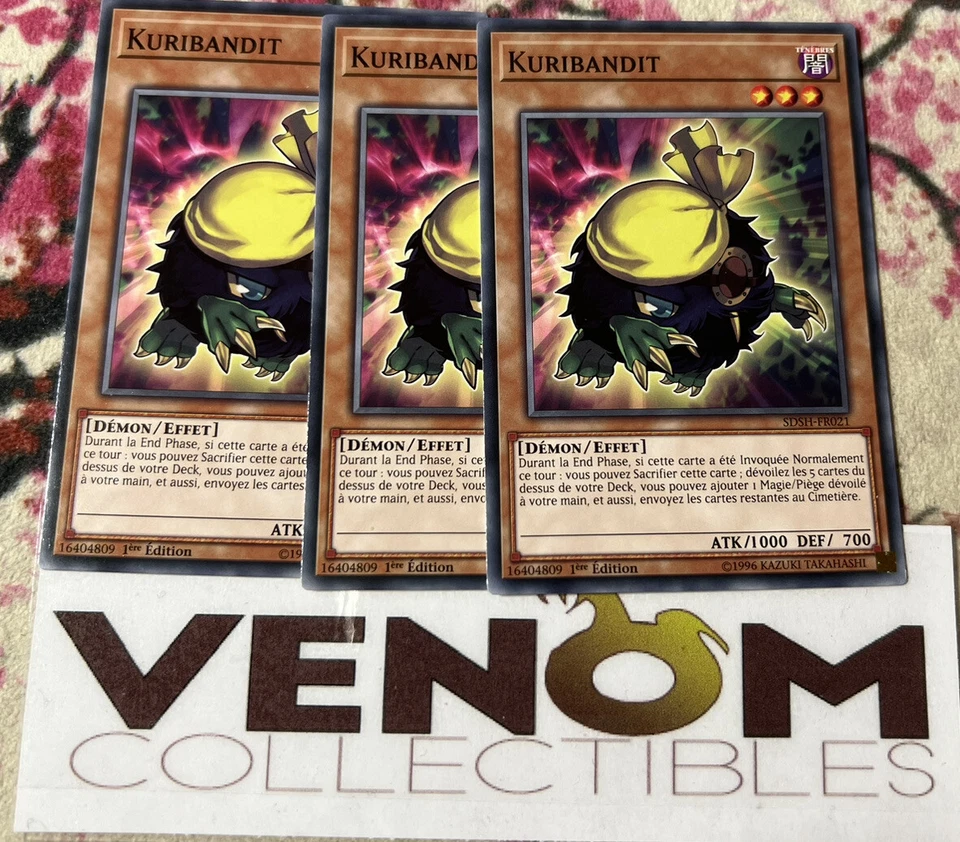3x (M/NM) - *FRENCH* Kuribandit - SDSH-EN021 - Common - 1st Edition YuGiOh - Image 1 of 1