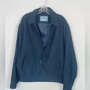 Vintage Newport Harbor Sport Blue Zip Up Utility Pocket Jacket Coat Sz Medium - Picture 1 of 15