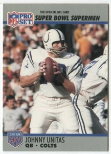 1990-91 Pro Set Super Bowl XXV Silver Anniversary #134 Johnny Unitas Balt. Colts - Picture 1 of 2