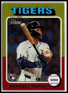 2024 Topps Heritage High Number Wenceel Perez Chrome /699 RC #698 Tigers - Picture 1 of 10