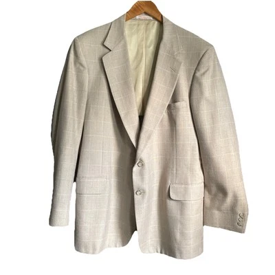 VTG Goodfriend’s Needlecraft Men’s Linen Blazer 48L Made In TN, USA 1990 - Image 1 of 4