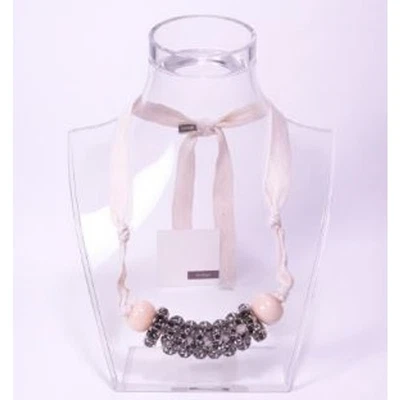 Neiman Marcus Lee Angel Gold Mesh Gold Bauble Fireball Box Link Necklace NWT 550 - Image 1 of 4