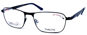 TAKUMI TURBOFLEX TK992 NOS Black Matte 55-17-135 Eyeglasses Frame  - Picture 1 of 11