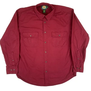 Cabela's rotes langärmliges Baumwollhemd mit Knopfleiste Größe Herren Medium - Bild 1 von 11