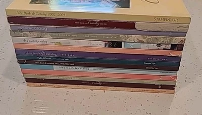 Лот из 14 идейных книг и каталогов Stampin Up коллекция 1999-2008 - Изображение 1 из 4