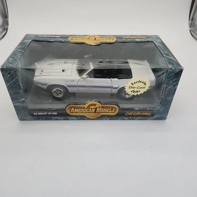 ERTL American Muscle '69 Shelby GT-500 escala 1:18 blanco INV. #1576 Foto 1 de 4