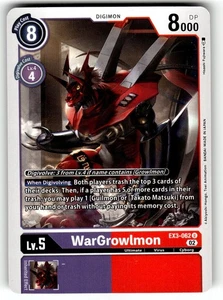 Digimon Draconic Roar Juego de Cartas EX3-062 U WarGrowlmon - Imagen 1 de 4