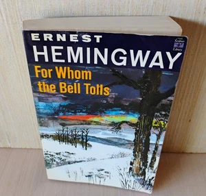 1968 Scribner Library ERNEST HEMINGWAY trade edition FOR WHOM THE BELL TOLLS vg - Picture 1 of 5