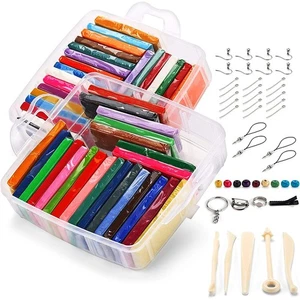 46 Farben Modelliermasse Lufttrocknend Knete Lufttrocknend Magic Clay Spielzeug - Bild 1 von 17