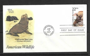 USA SC # 2329 North American Wildlife - California Sea Lion - FDC . Artcraft.. - Picture 1 of 1