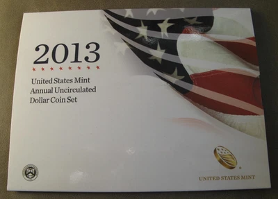 2013 United States Mint Annual Uncirculated Dollar Coin Set Silver Eagle - Image 1 of 3