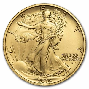 2016-W 1/2 oz Gold Walking Liberty Half Dollar (Capsule Only) - Picture 1 of 4