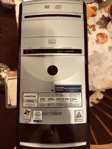 emachines tower Computer T4010 340 Intel Celeron D Processor Not Working Parts - Picture 1 of 17