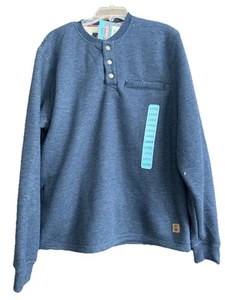 Neu mit Etikett Coleman Herren Henley Sherpa gefüttert blau Größe Large neu $ 70, Campcore, Gorp - Bild 1 von 15