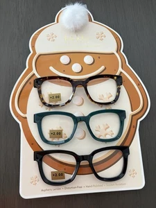 NICOLE MILLER 3 Pack Readers Glasses BLACK & GOLD, TEAL, BLACK +2.00 NIB - Picture 1 of 4