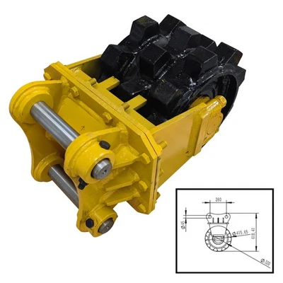 Totalmente Nuevo 1 pieza Rueda de Compactación C*T 305 Accesorio de Excavadora Compactador Ajuste Foto 1 de 4