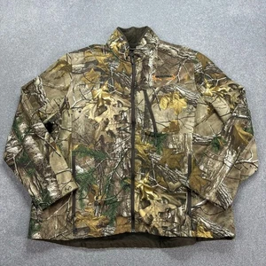 RealTree Jacket Adult XXL 2XL Brown Workwear Camo Hunting Lined 90s Coat Mens - Picture 1 of 9