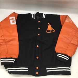 The AMZ Formula Varsity Jacket Black Orange Embroidered New With Tags Sz X Large - Picture 1 of 7