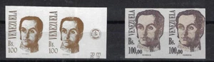 Venezuela: 1994; Scott 1493 x 2 pairs, proofs + rare not issue OLIVENCA, EBV1593 - Picture 1 of 2