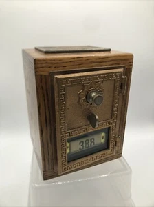 Vintage Post Office Box Door / Repurposed Bank Safe Working Combination Lockbox - Picture 1 of 15