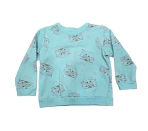 Star Wars Toddler Girls' Star Wars Baby Yoda Printed Pullover Sweatshirt Size 5T - Picture 1 of 5