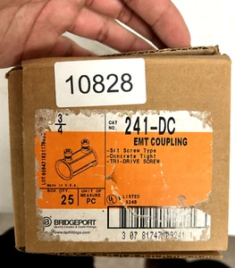 Bridgeport 241-DC EMT Coupling/ Pack of 25 - Picture 1 of 2