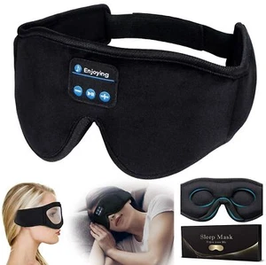 SchlafkopfhöRer Bluetooth,Kabellose 3D Schlafmaske Musik Augenmaske Ultraweiche - Bild 1 von 11