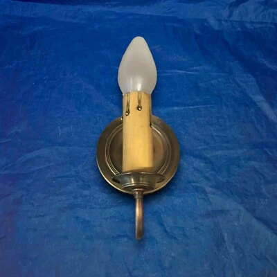 Aplique de pared antiguo con cable único gran pátina hogar pasillo oficina 15B Foto 1 de 4