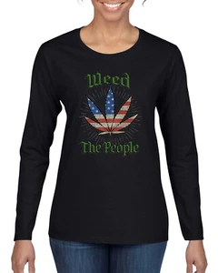 Weed the People Weed Damen-Grafik-Langarm-T-Shirt - Bild 1 von 6