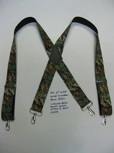 Herren X Style Camouflage Advantage Hosenträger mit Industrie Clips, Hergestellt in den USA - Bild 1 von 4