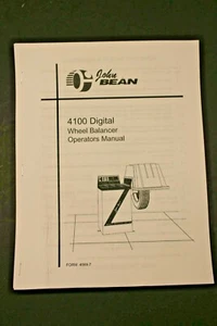 Manual de funcionamiento del balanceador de ruedas digital FMC / John Bean 4100 - Imagen 1 de 2
