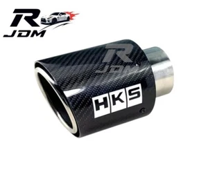 1x HKS BMW F10 F20 F21 F22 F23 F30 MAZDA 3 MX5 CX5 CX30 CARBON EXHAUST TIP - Picture 1 of 12