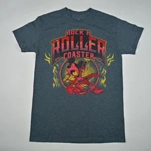 DISNEY PARKS Mickey Mouse T-Shirt Rock 'n' Roller Coaster Adult Size Small - Picture 1 of 9