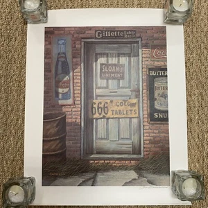 Jim Harrison 1984 Signed Print, FHG Embossed 18”x 22”. “Sign Of The Times” - Picture 1 of 6