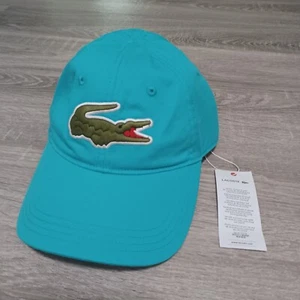 Lacoste Herren klassische Gabardine Baumwolle großes Krokodil Logo verstellbare Mütze Kappe - Bild 1 von 6