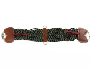 Showman Mohair Corda Cinch Acciaio Inox Fibbia Rullo Fibbia In Pelle Accenti 75104 - Foto 1 di 1